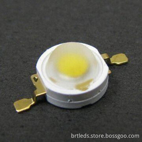 1W high power LED, white color 4745-7040K, with peak current 350mA, 80lm